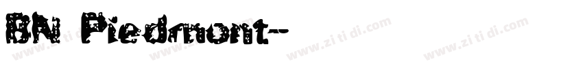 BN Piedmont字体转换